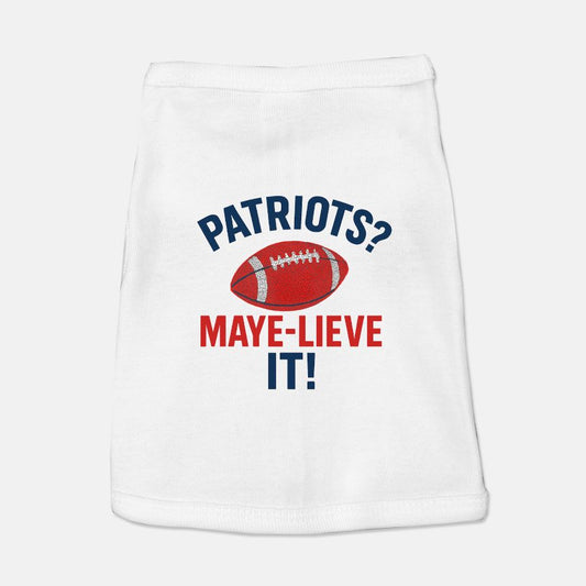 Patriots Football Dog Cat Pet Vest T-shirt Tank Top