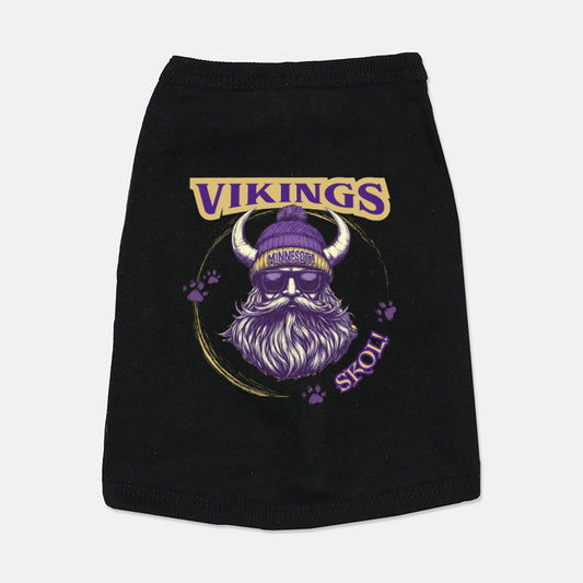 Vikings SKOL Football Dog Cat Pet T-shirt Vest Tank Top