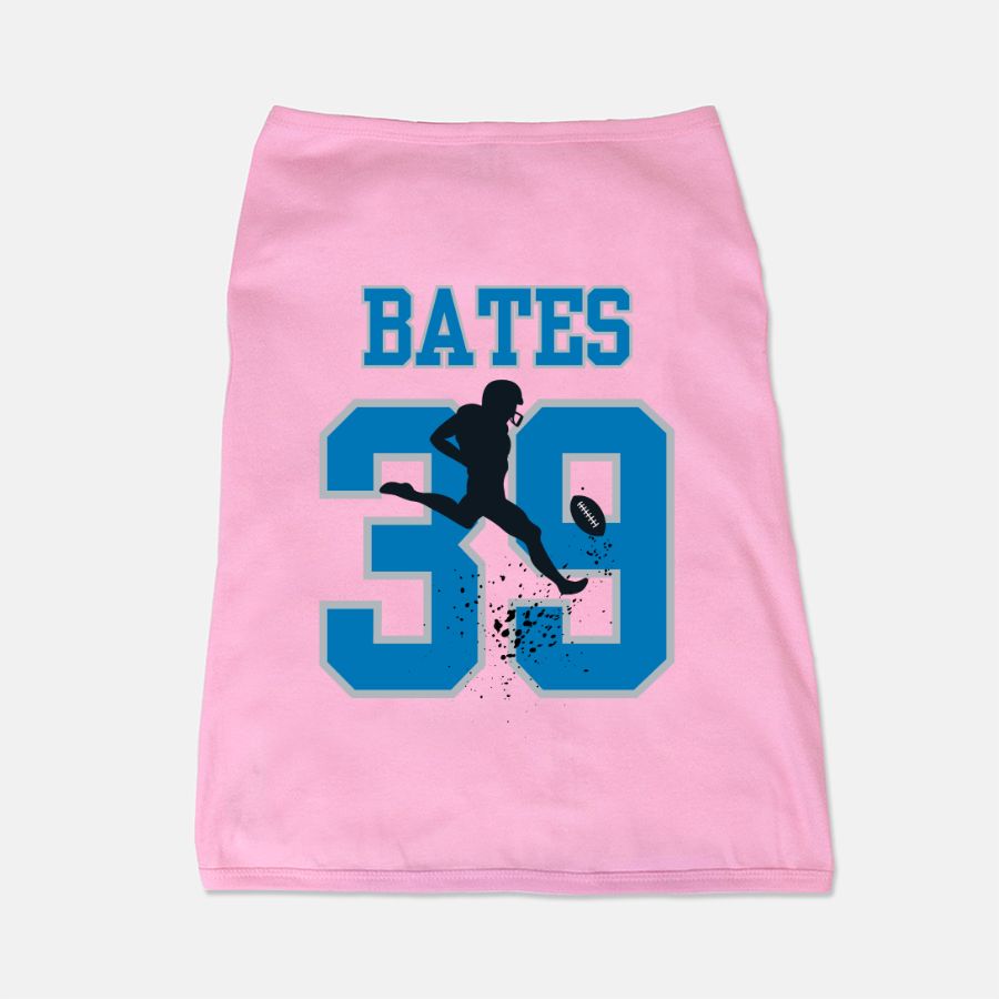 Lions Football Jake Bates Cat Dog Pet Vest Tank Top