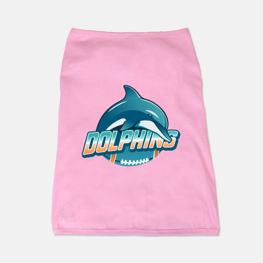 Dolphins Football Dog Cat Pet T-Shirt Vest Tank Top
