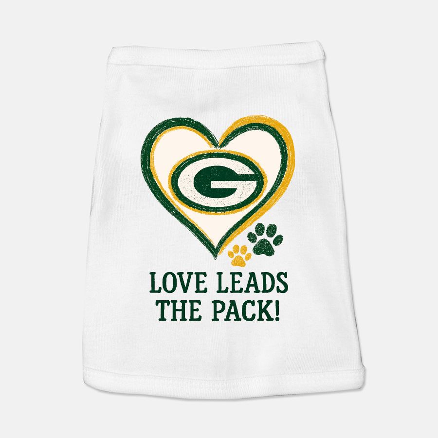 Packers Football Dog Cat Pet Vest T-shirt Tank Top