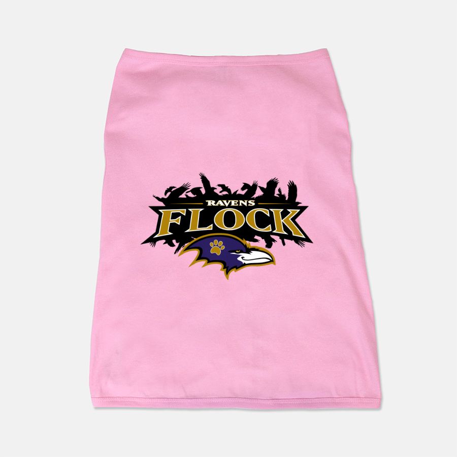 Ravens Flock Football Dog Cat Pet T-shirt Vest Tank Top