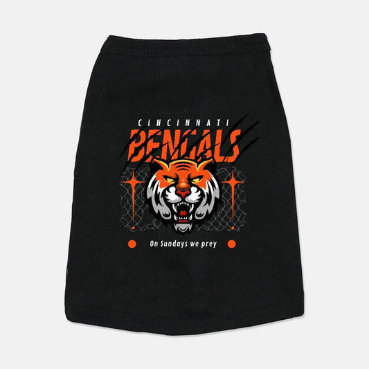 Bengals Football Dog Cat Pet T-shirt Vest Tank Top