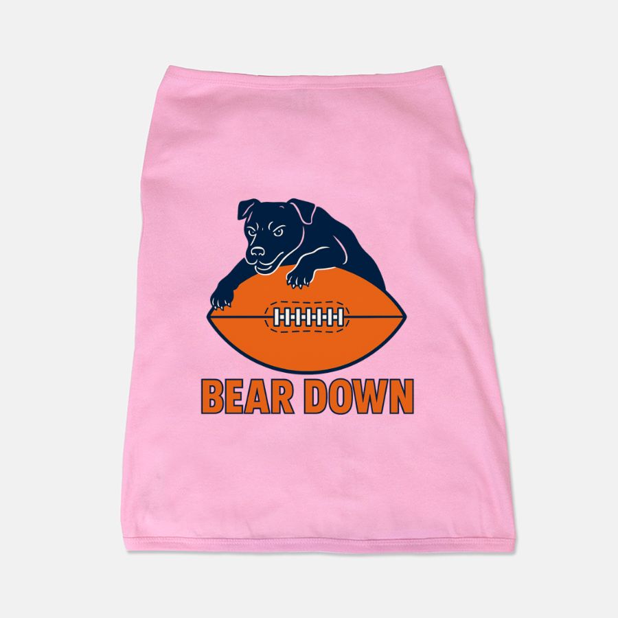 Bears Football Dog Cat Pet Vest T-shirt Tank Top