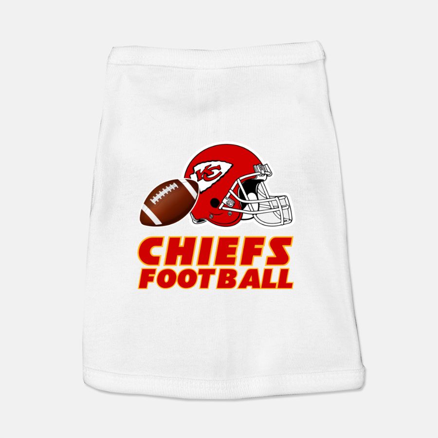 Chiefs Football Dog Cat Pet T-Shirt Vest Tank Top