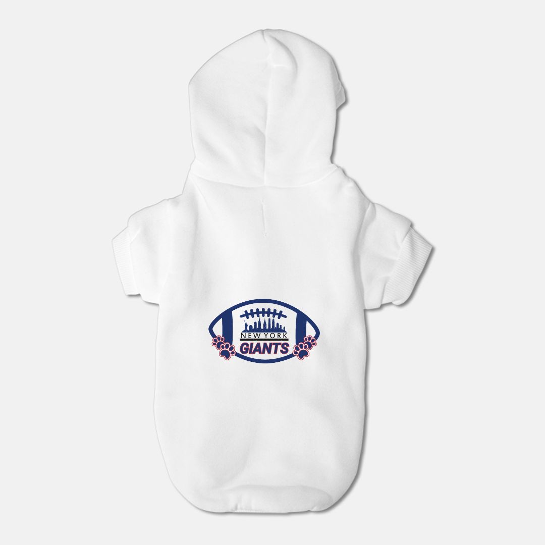 Giants Football Fleece-Lined Dog Pet Sweatshirt Hoodie β Small Breed