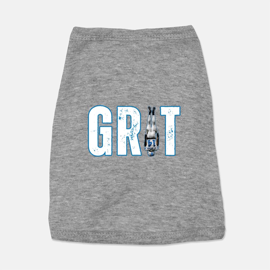Lions Football Amon-Ra St Brown - GRIT - Dog Cat Pet T-shirt Vest Tank Top