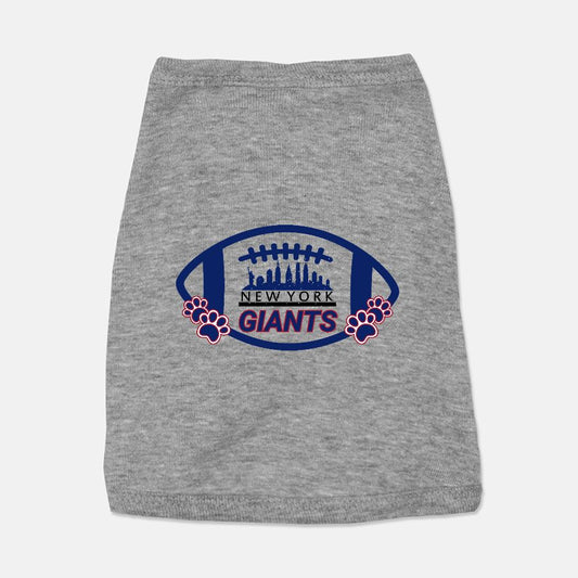 Giants Football Dog Cat Pet T-shirt Vest Tank Top