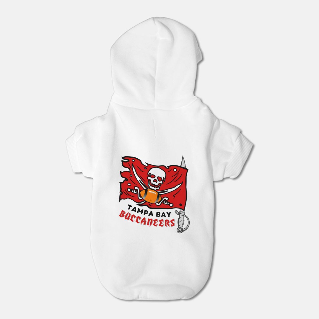 Buccaneers Football Dog Cat Pet Fleece-Lined Sweatsgirt Hoodie β Small Breed