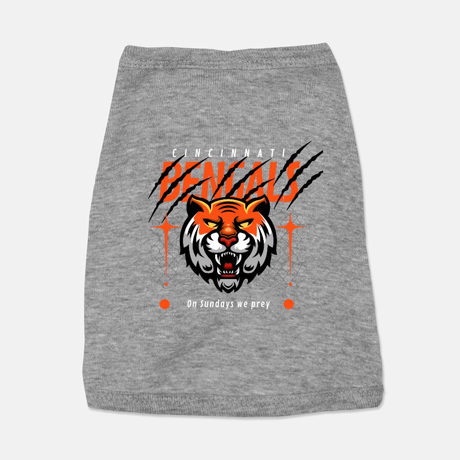 Bengals Football Dog Cat Pet T-shirt Vest Tank Top