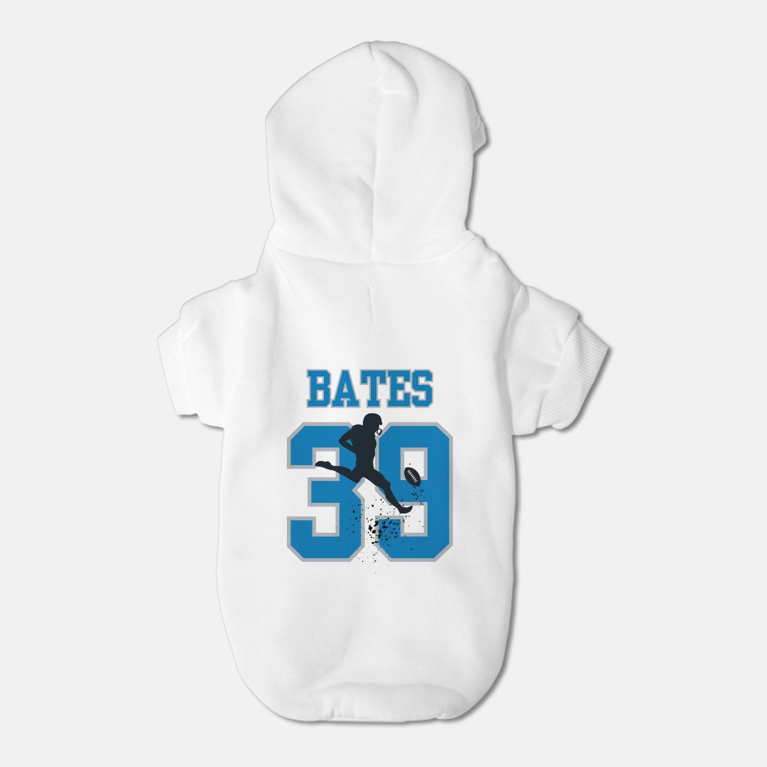 Lions Football Jake Bates Dog Pet Fleece-Lined Sweatshirt Hoodie β Small Breed