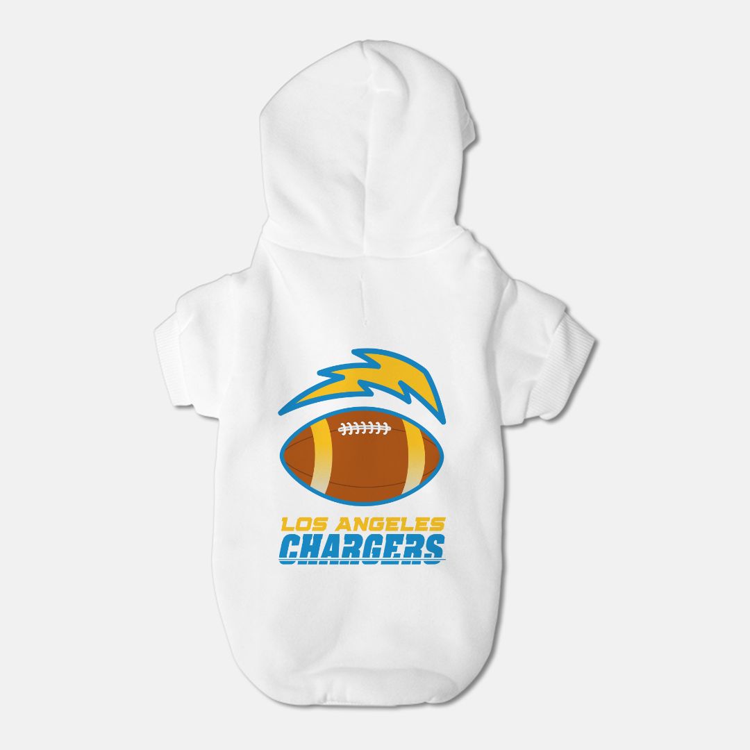 Chargers Football Fleece-Lined Sweatshirt Dog Pet Hoodie β Small Breed