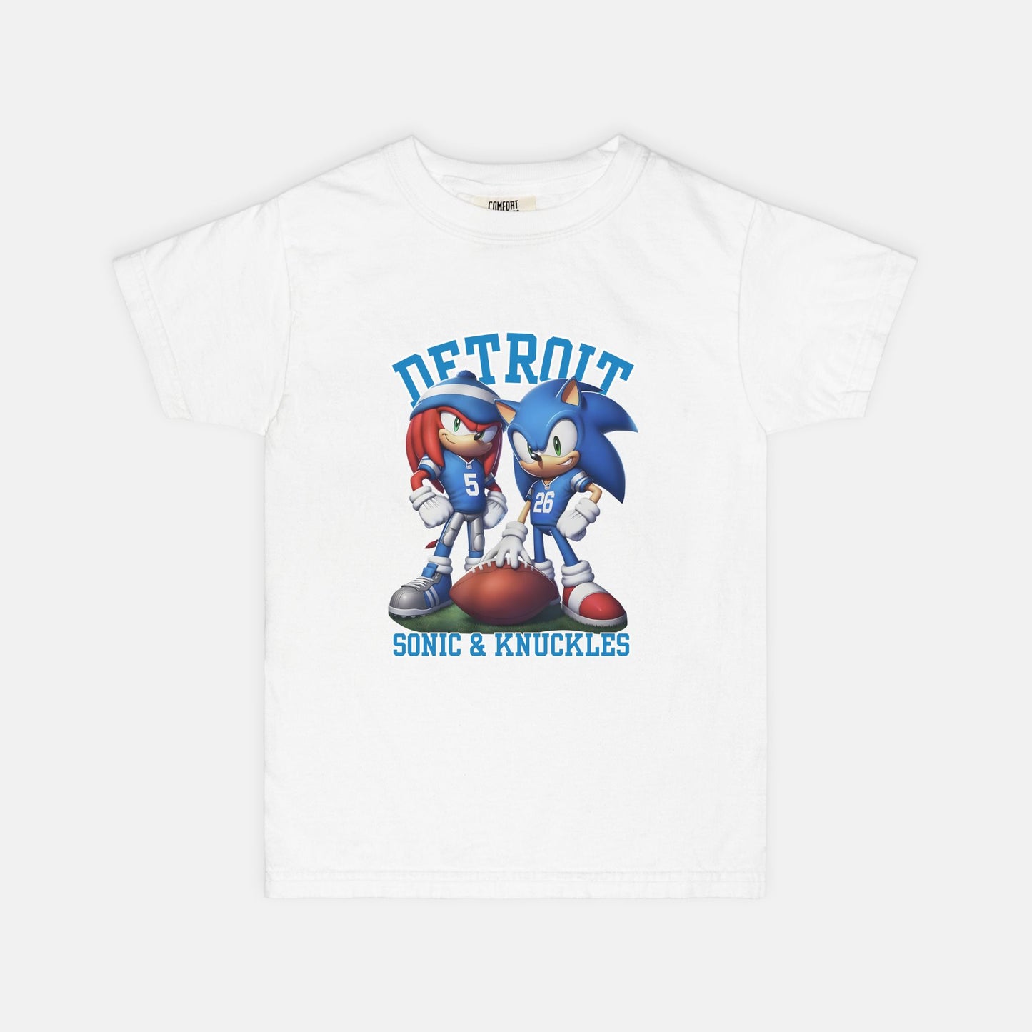 Sonic + Knuckles Lions Football Comfort Colors Youth Tee S-XL