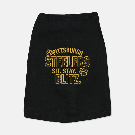 Steelers Football Dog Cat Pet Vest T-shirt Tank Top