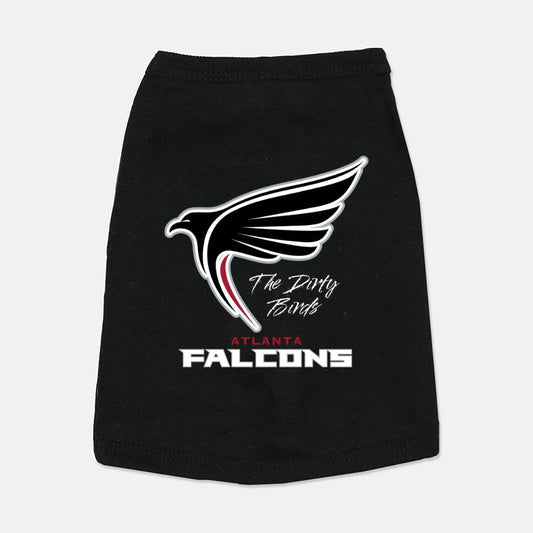 Falcons Football The Dirty Birds Dog Cat Pet T-shirt Vest Tank Top - Black
