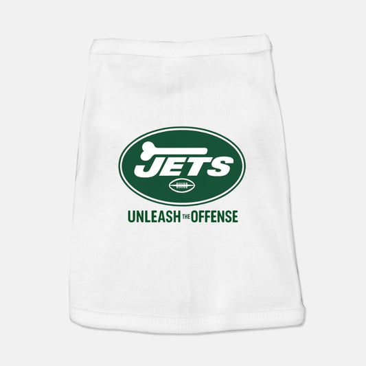 Jets Football Dog Cat Pet Vest T-shirt Tank Top