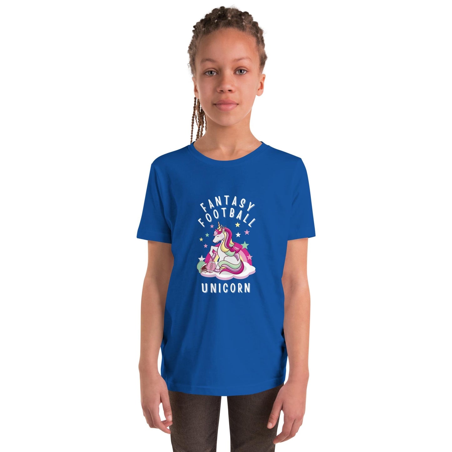 Fantasy Football Unicorn Youth Short Sleeve T-Shirt