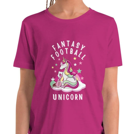 Fantasy Football Unicorn Youth Short Sleeve T-Shirt