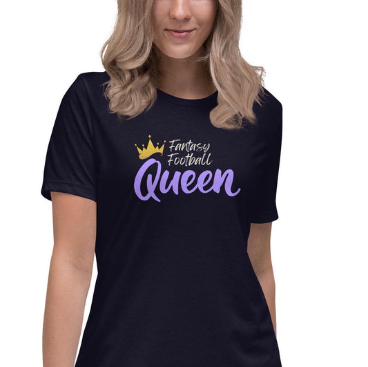 Fantasy Football Queen Women's Relaxed Fit T-Shirt Reg + Plus Sizes
