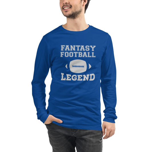 Fantasy Football Legend Unisex Long Sleeve Tee Reg, Big + Plus Sizes