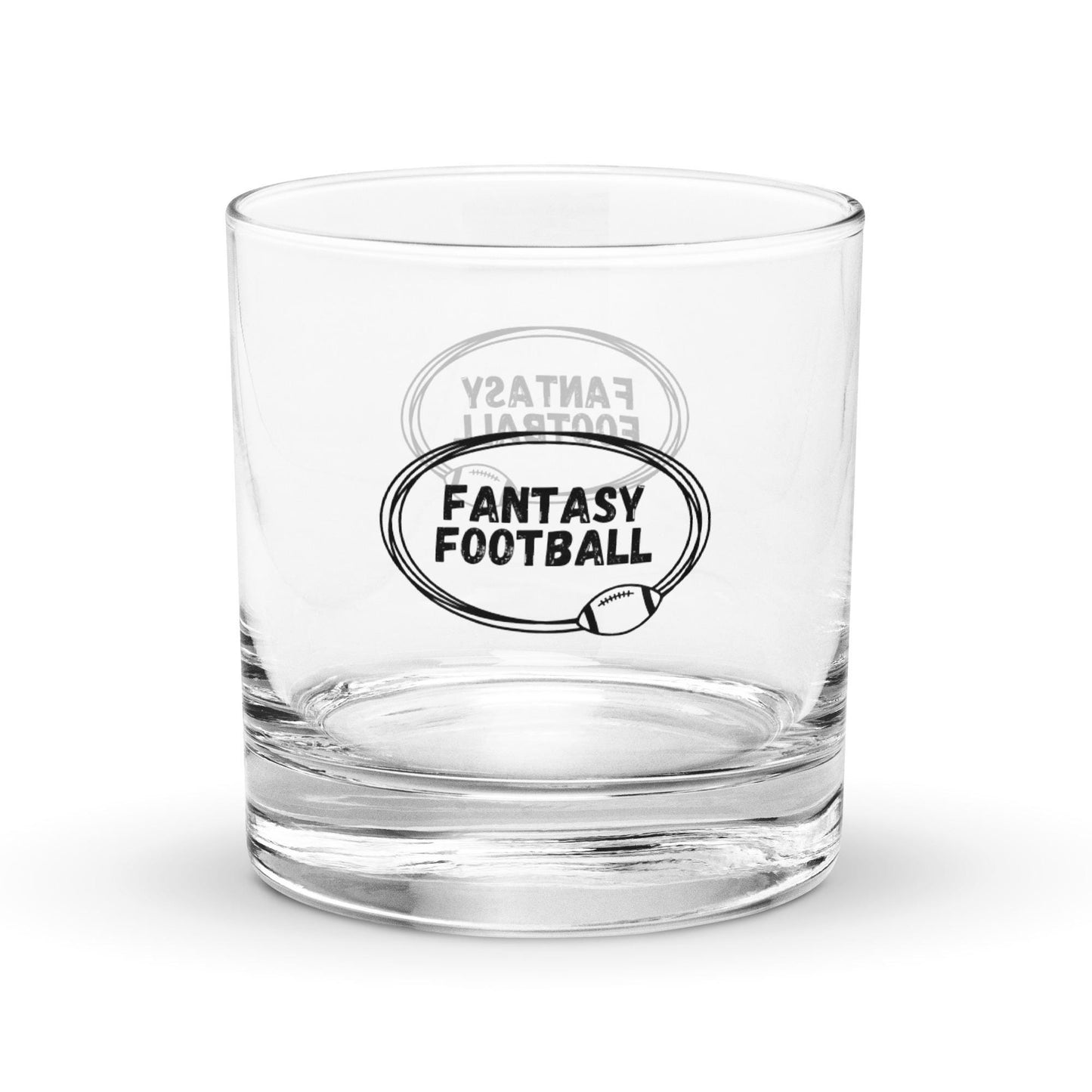 Fantasy Football Rocks Whiskey Cocktail Glass Tumbler