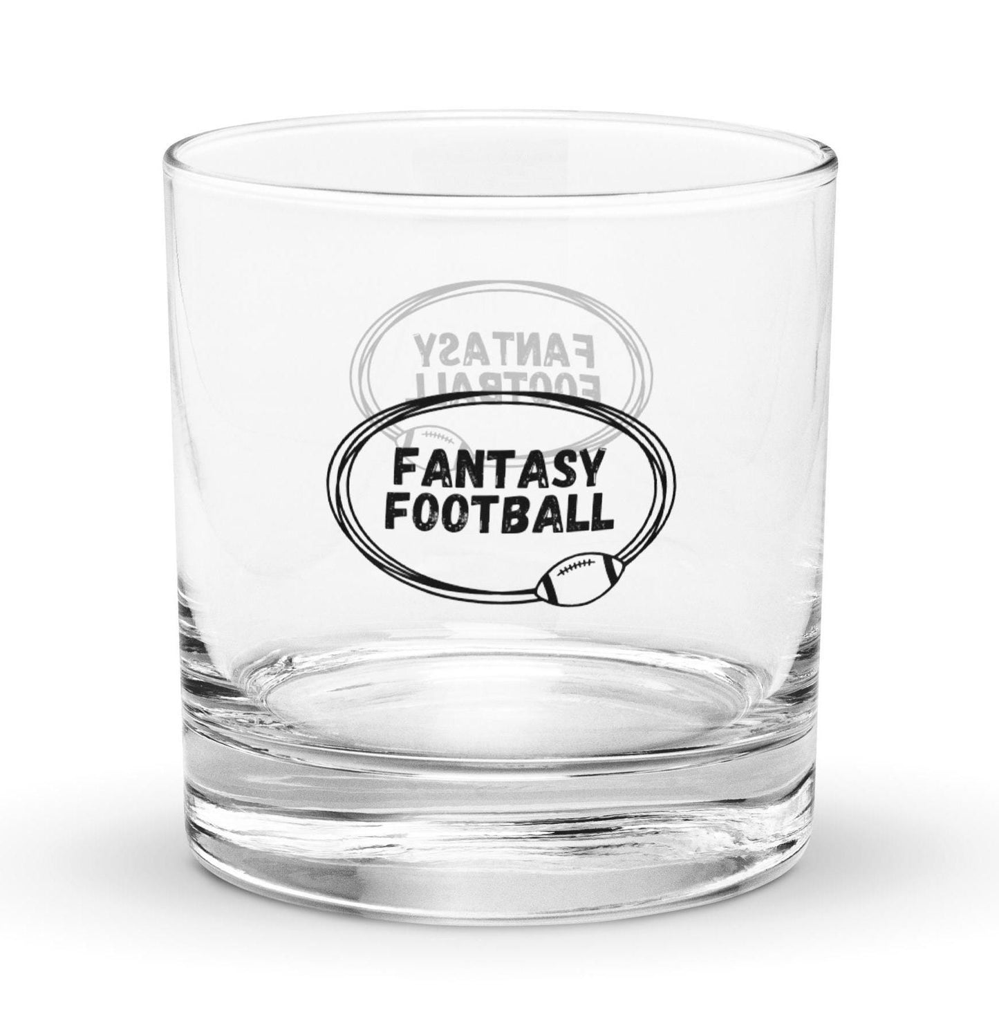 Fantasy Football Rocks Whiskey Cocktail Glass Tumbler