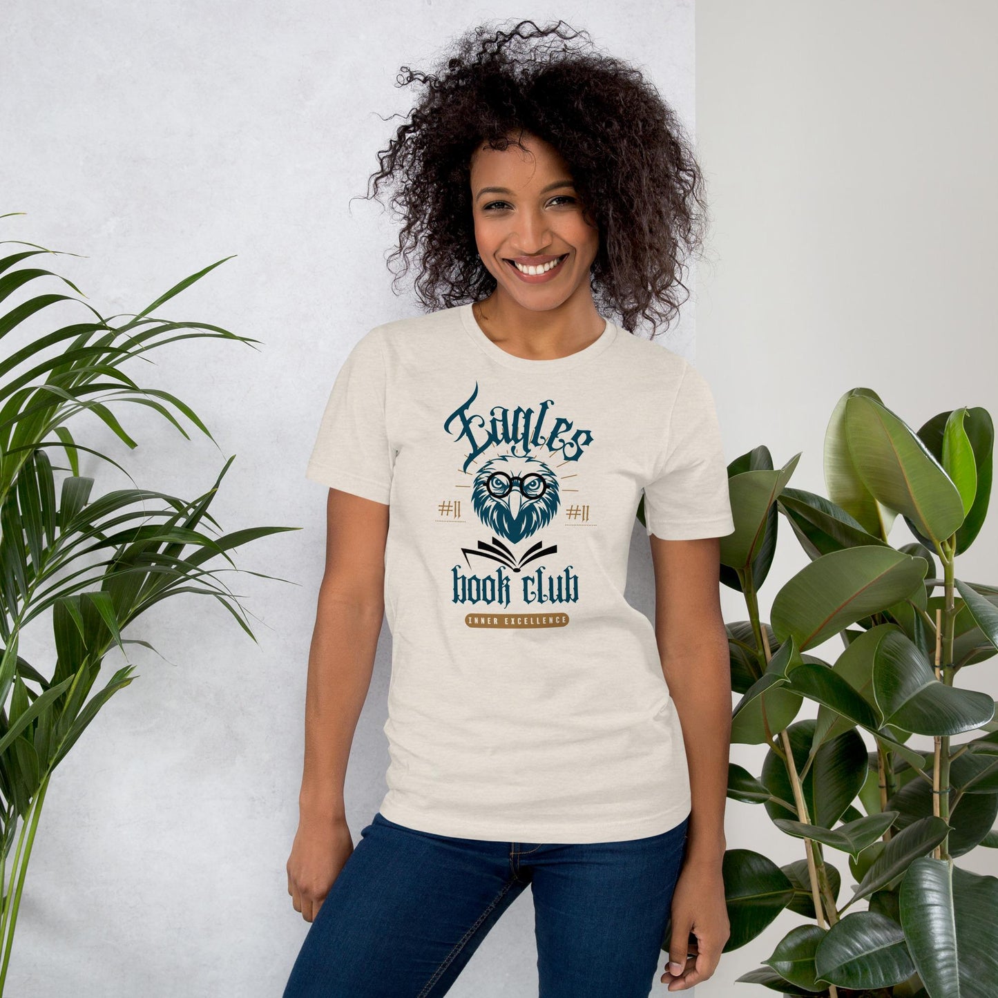 Funny Philadelphia Eagles Book Club - Inner Excellence - AJ Brown Retro Football Unisex T-shirt