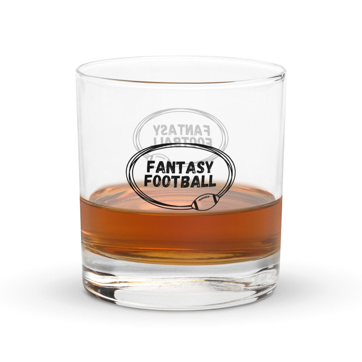 Fantasy Football Rocks Whiskey Cocktail Glass Tumbler