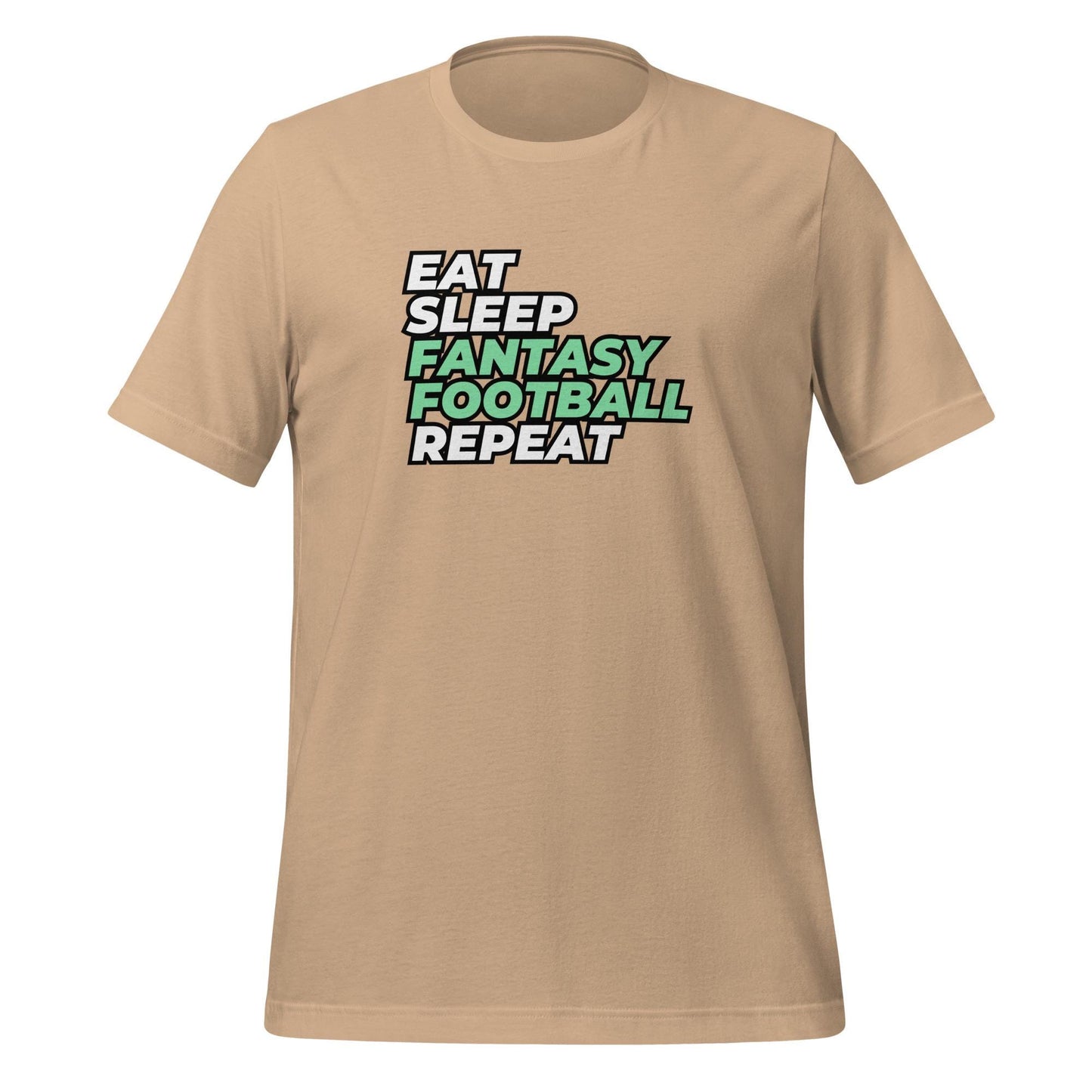 Eat. Sleep. Fantasy Football. Repeat. Funny Unisex T-shirt