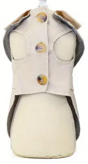 Lightweight Windbreaker Trench Coat Small-Breed Dog Pet Jacket Size M