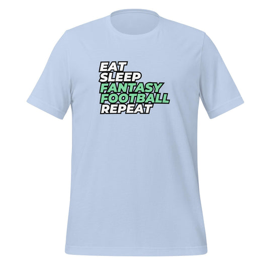 Eat. Sleep. Fantasy Football. Repeat. Funny Unisex T-shirt
