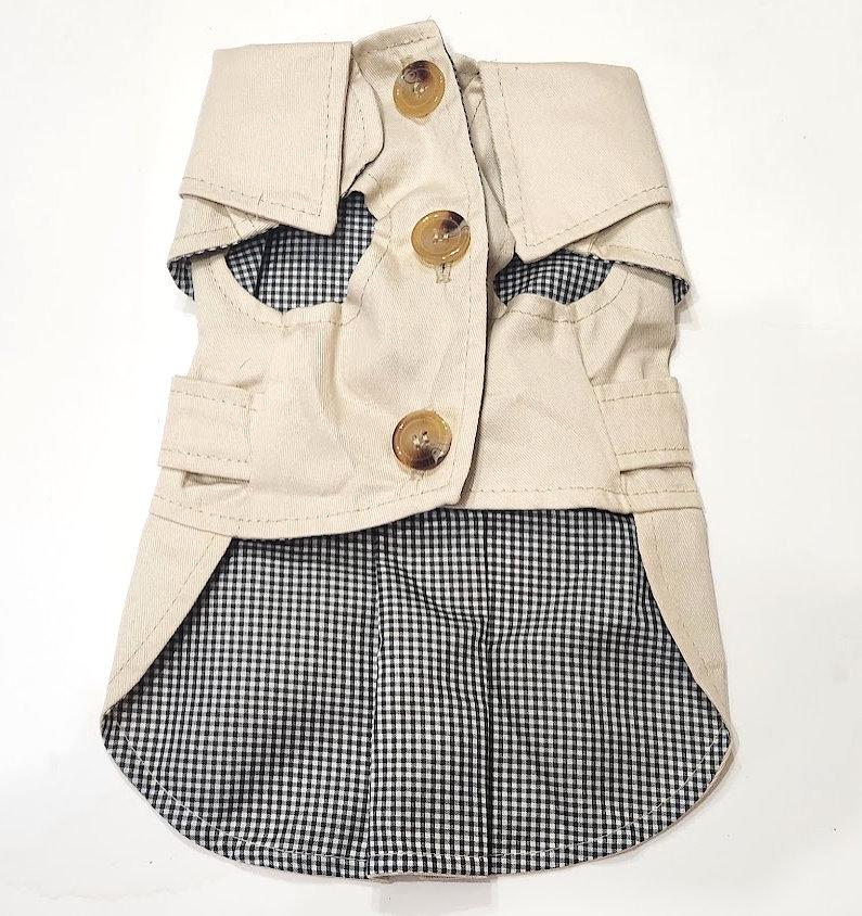 Lightweight Windbreaker Trench Coat Small-Breed Dog Pet Jacket Size M