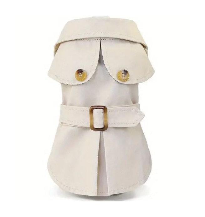 Lightweight Windbreaker Trench Coat Small-Breed Dog Pet Jacket Size M