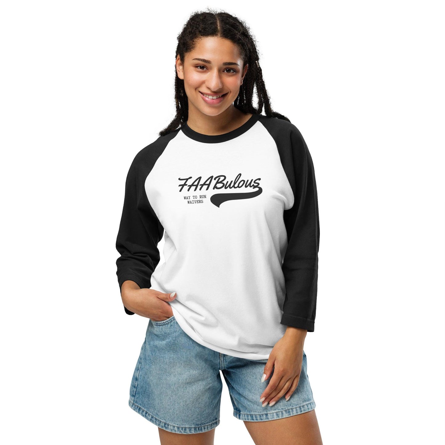 FAABulous Way to Do Waivers Fantasy Football 3/4 Sleeve Raglan Unisex T-shirt