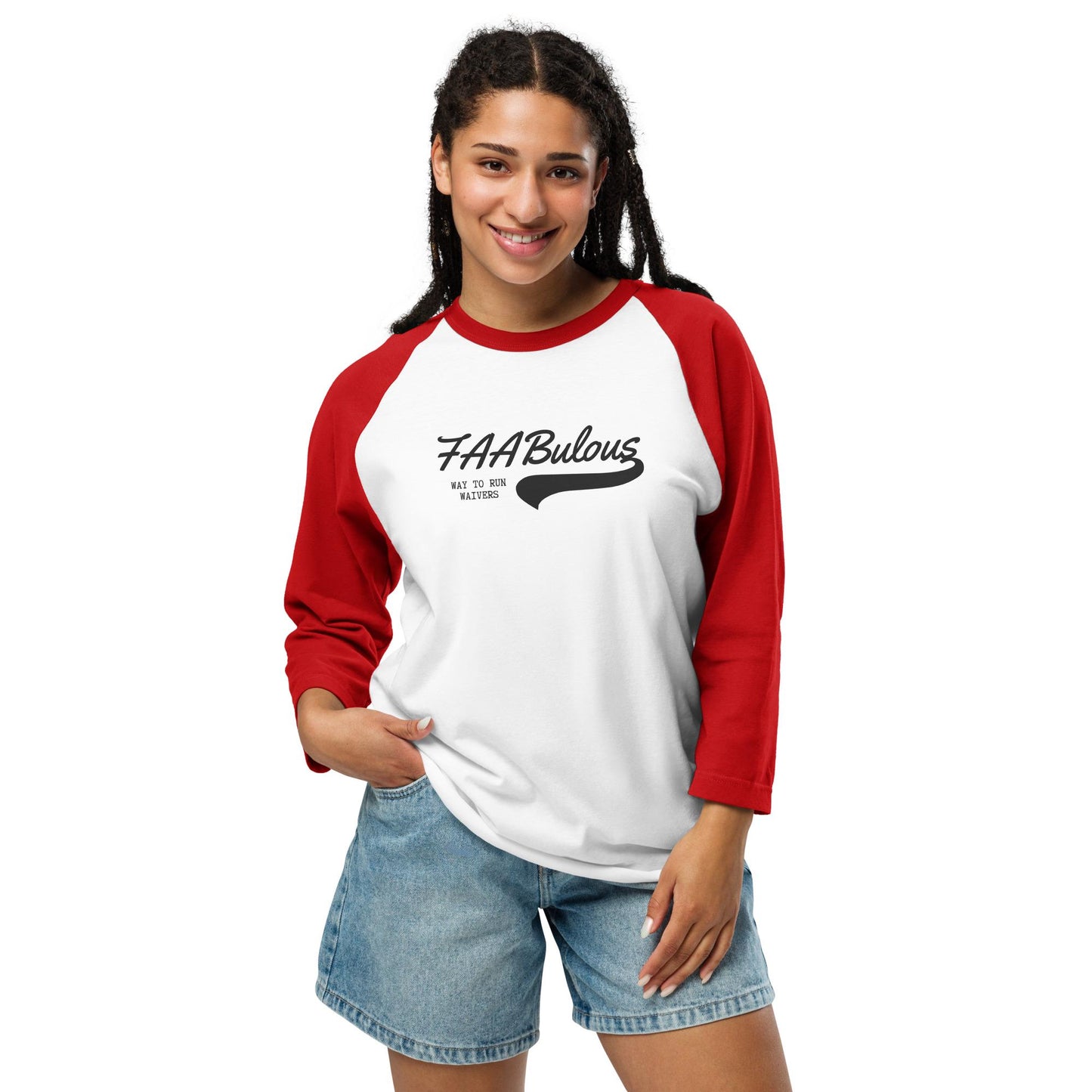 FAABulous Way to Do Waivers Fantasy Football 3/4 Sleeve Raglan Unisex T-shirt