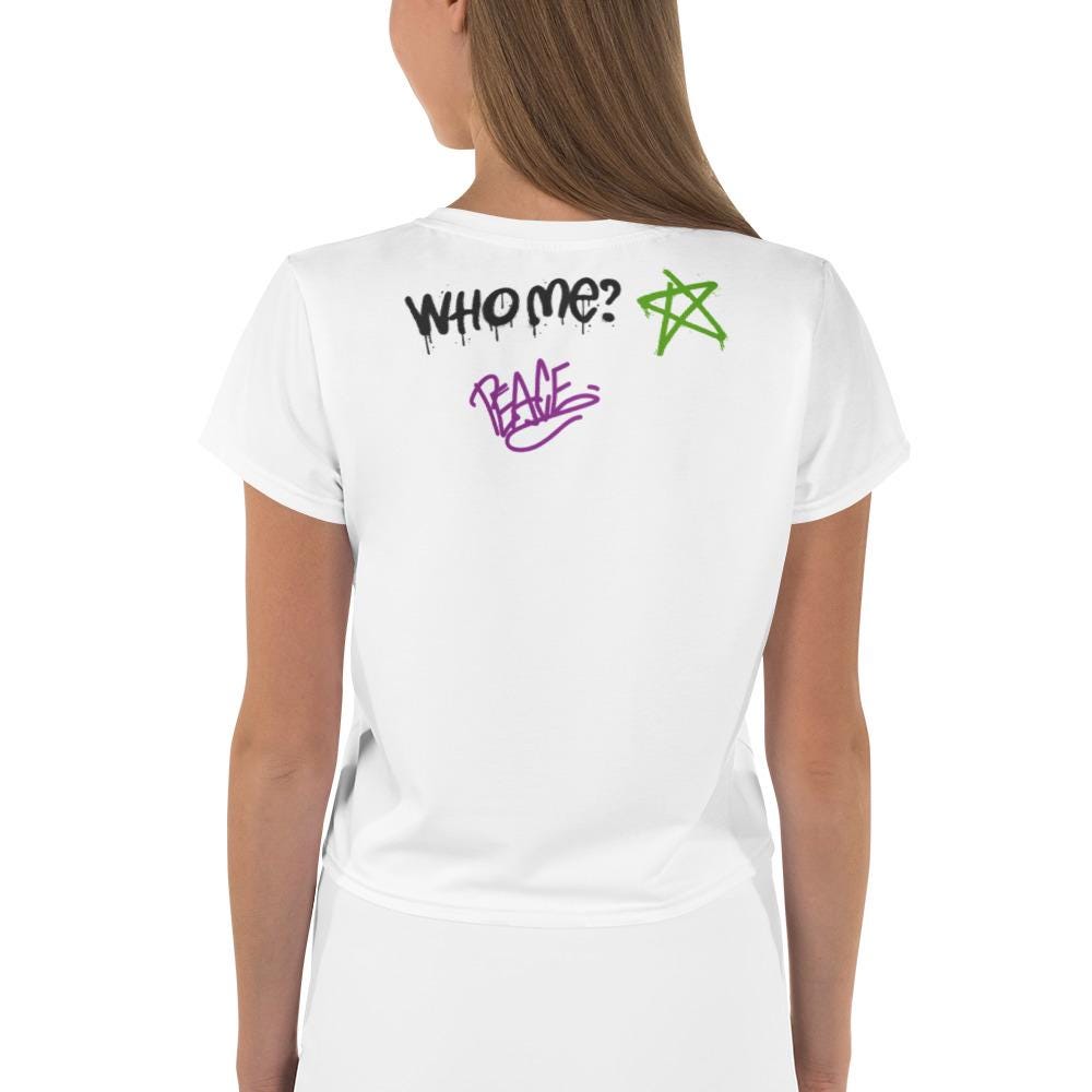 Real AF - All-Over Print - Original Design Street Art Urban Graffiti Streetwear Crop Tee