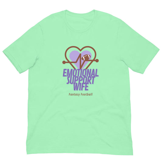 Fantasy Football Emotional Support Wife Unisex T-shirt