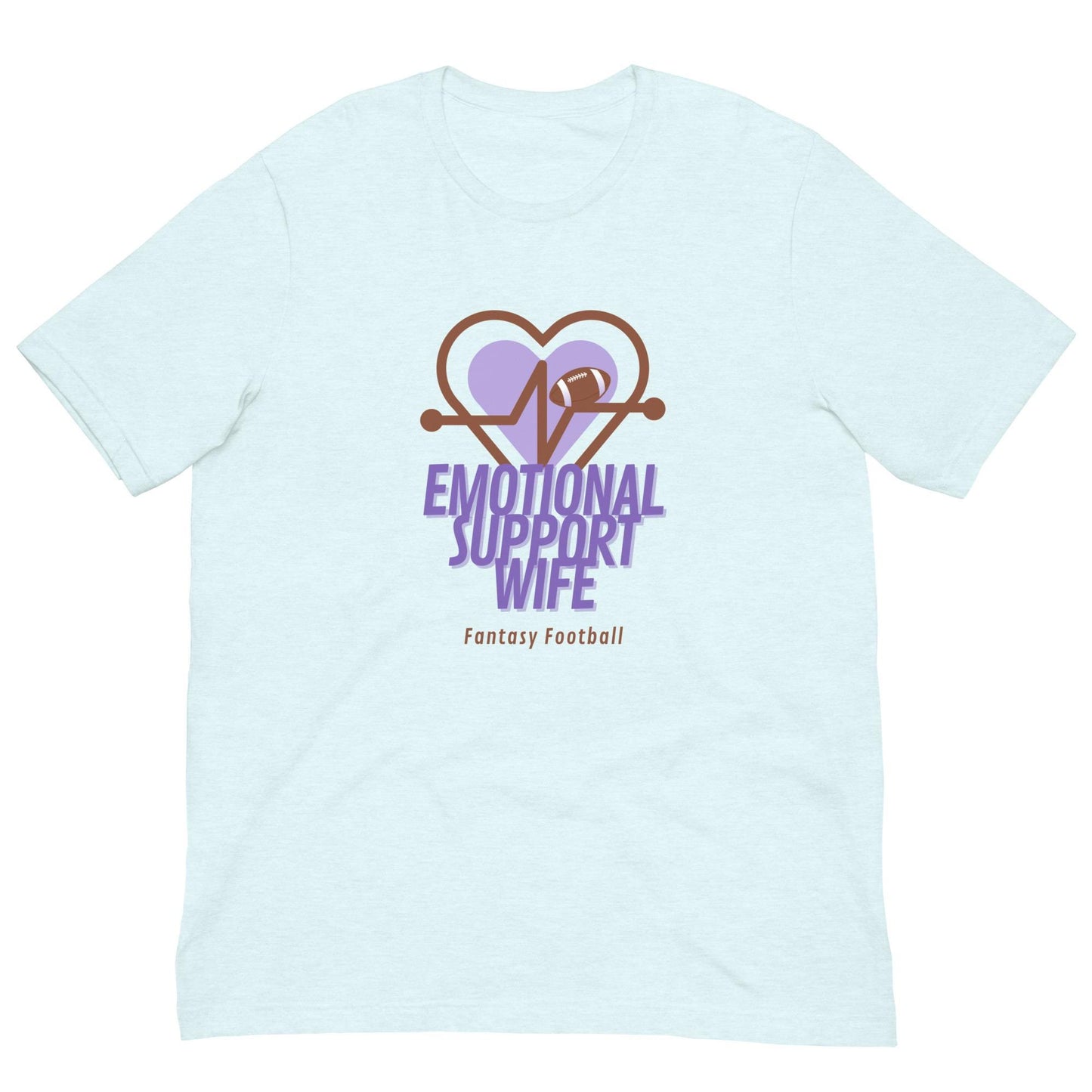 Fantasy Football Emotional Support Wife Unisex T-shirt