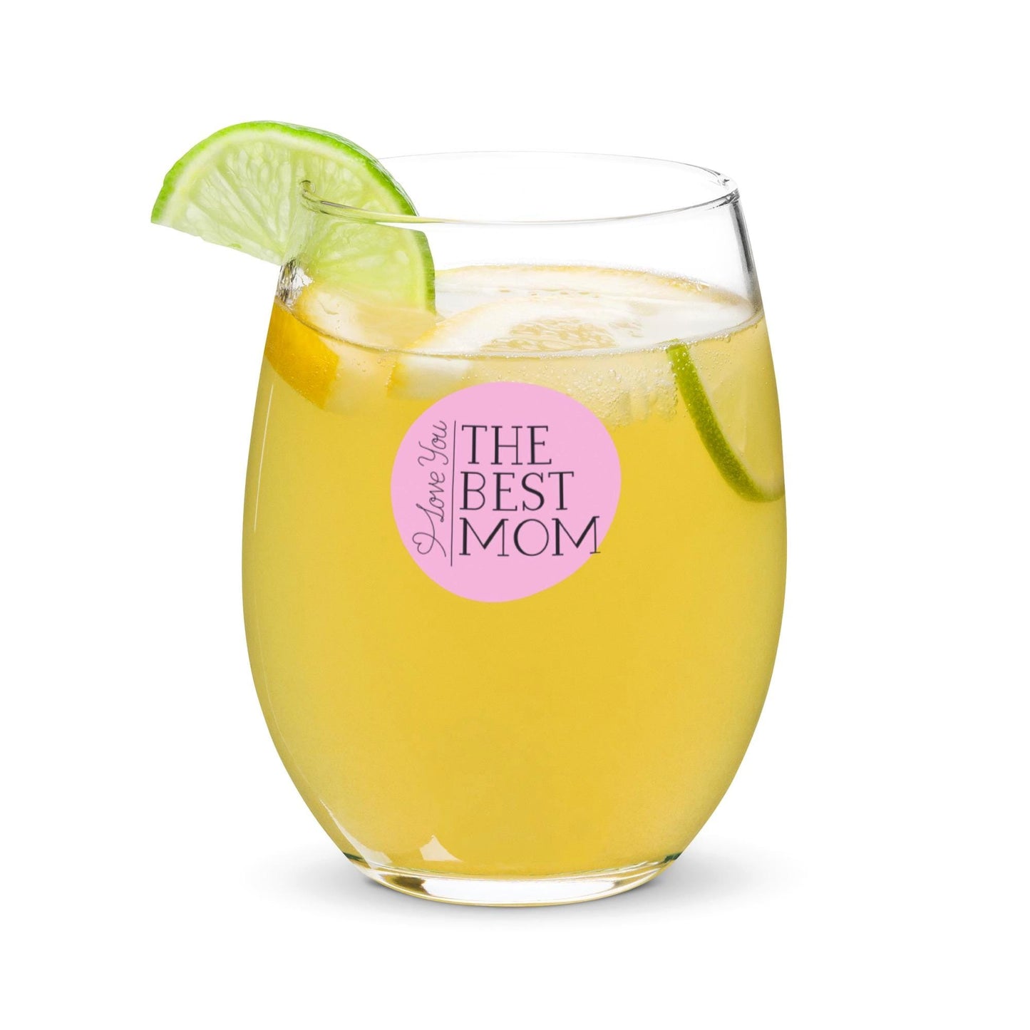 Best Mom - Mothers Day, Birthday Stemless Wine Cocktail Drinking Glass