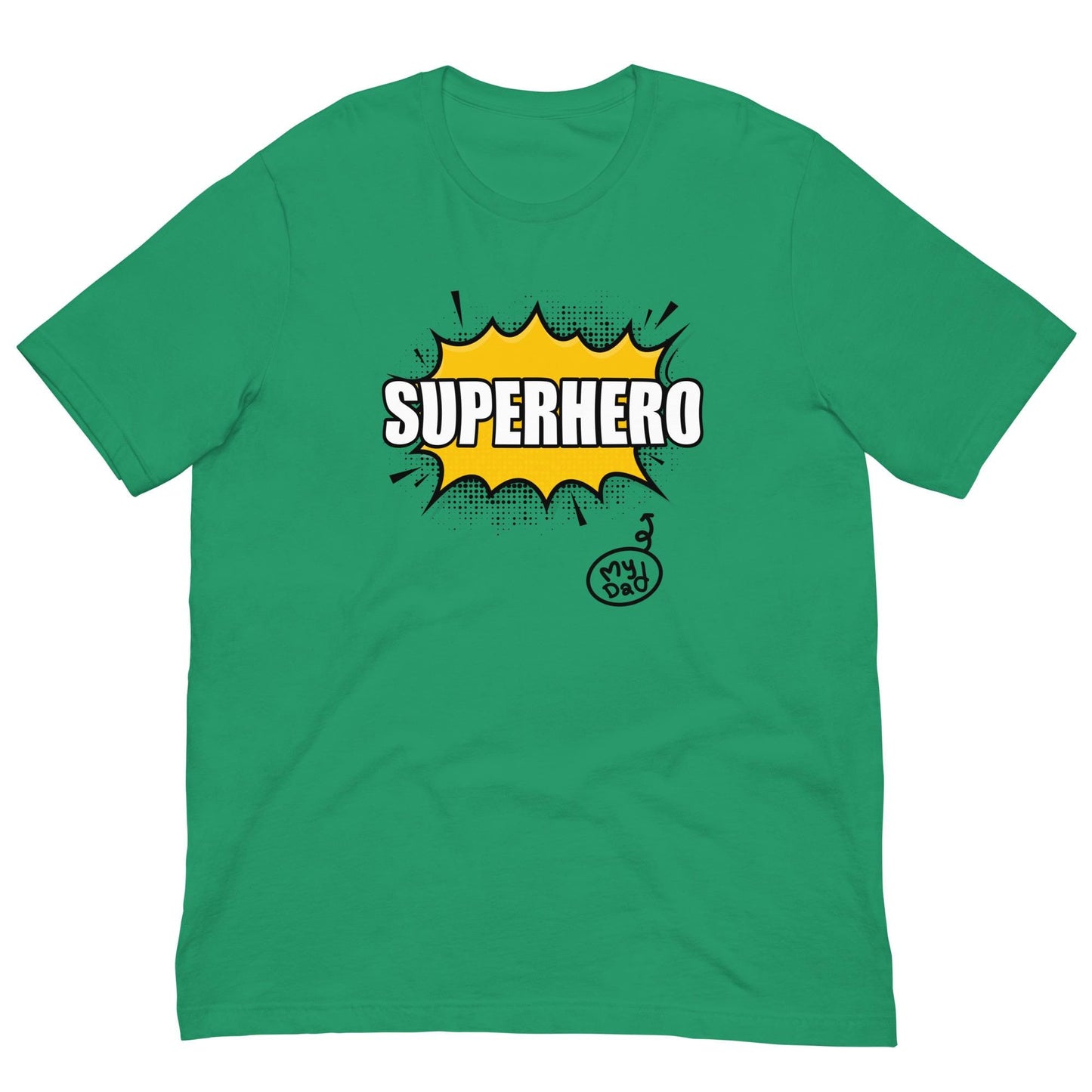 SUPERHERO Fathers Day, Dad Birthday Gift Retro Mid Century Comics Style Unisex T-shirt