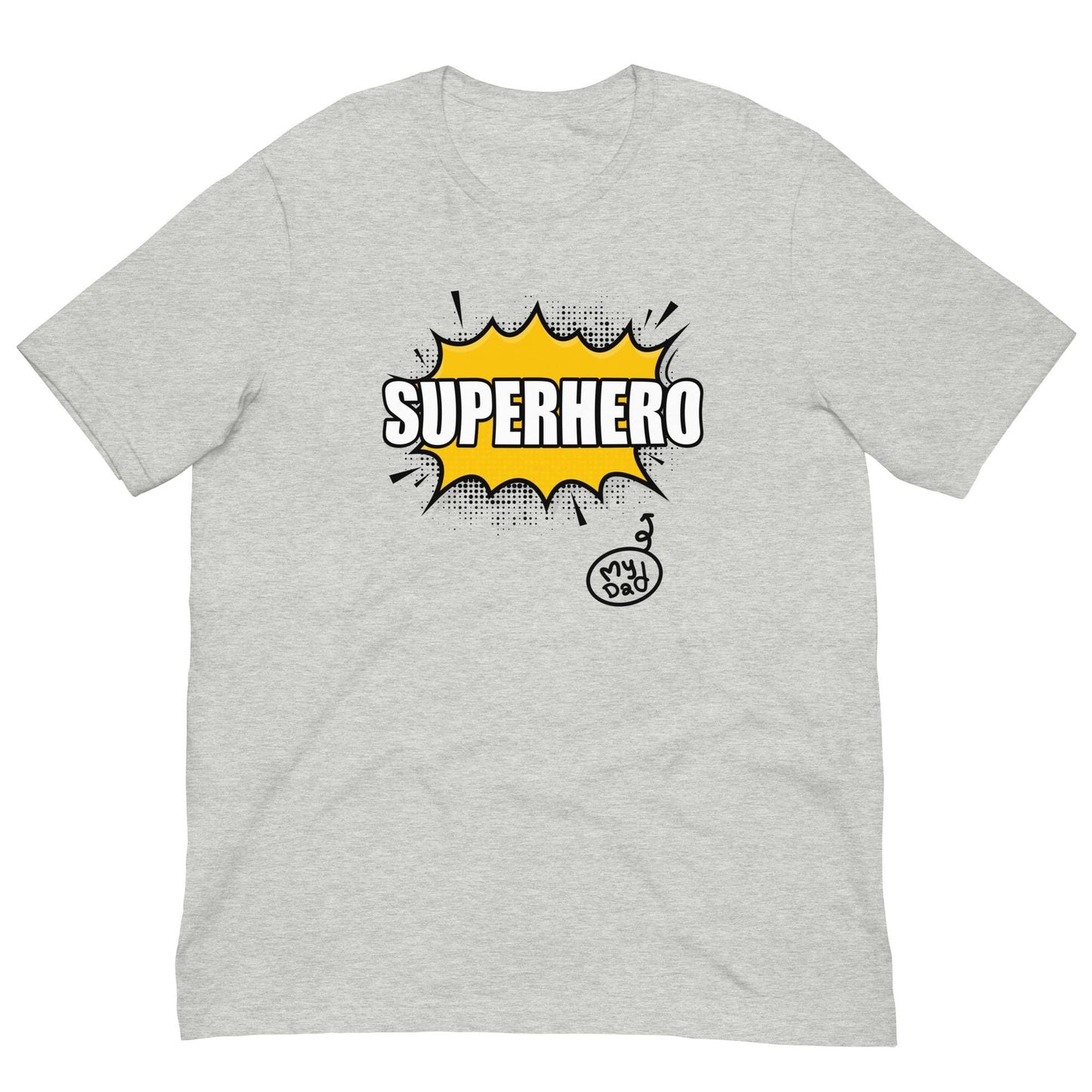 SUPERHERO Fathers Day, Dad Birthday Gift Retro Mid Century Comics Style Unisex T-shirt