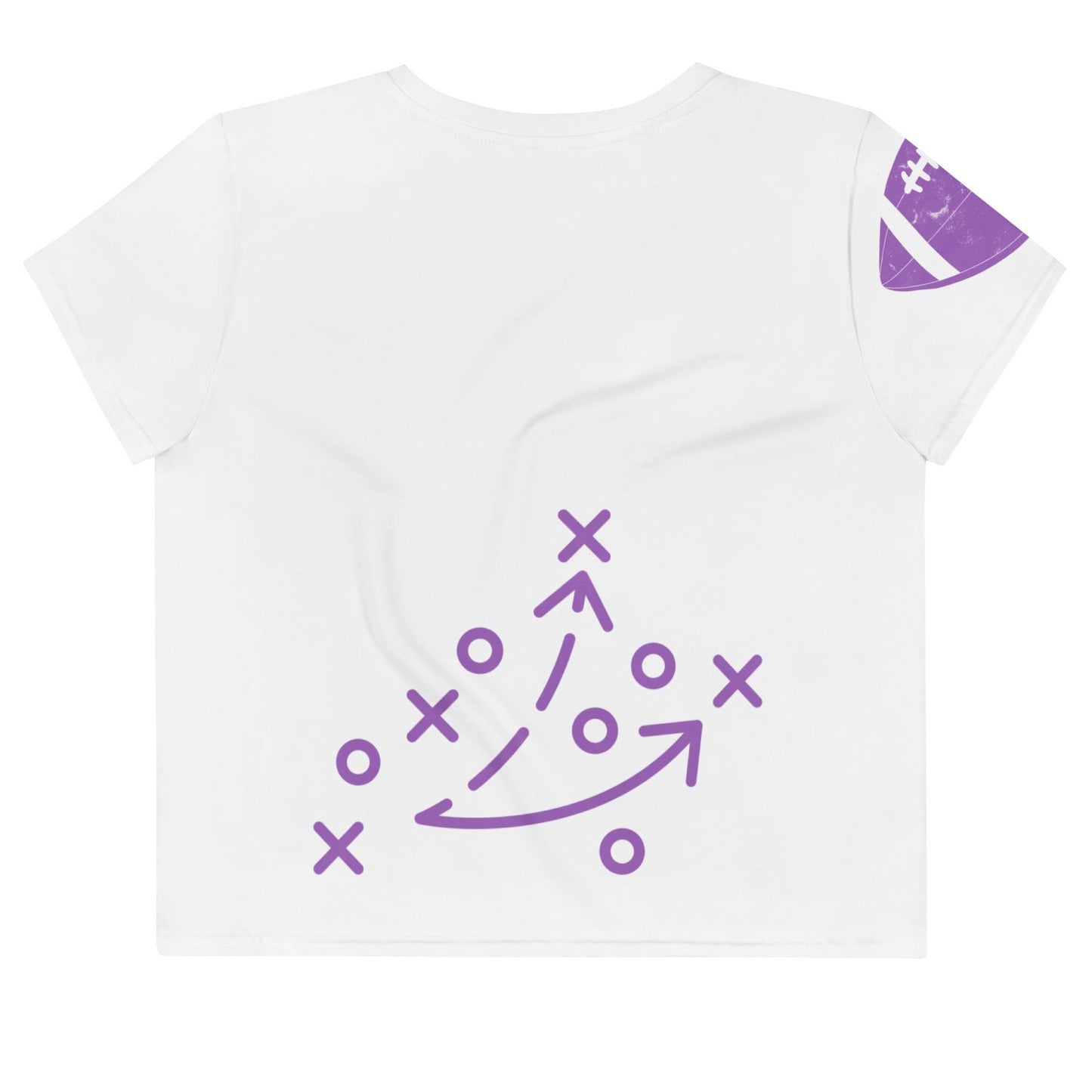 Fantasy Football Novelty Crop Tee All-Over Print T-Shirt - Original Design