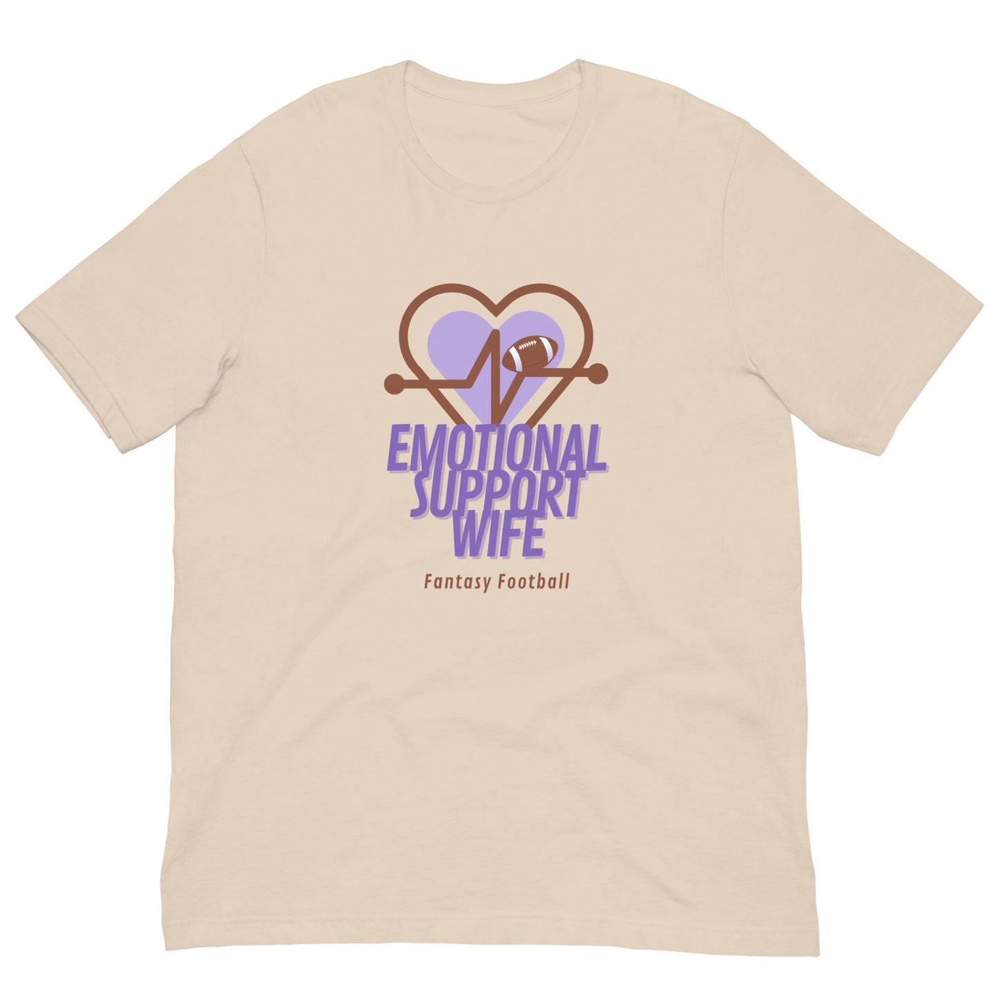 Fantasy Football Emotional Support Wife Unisex T-shirt
