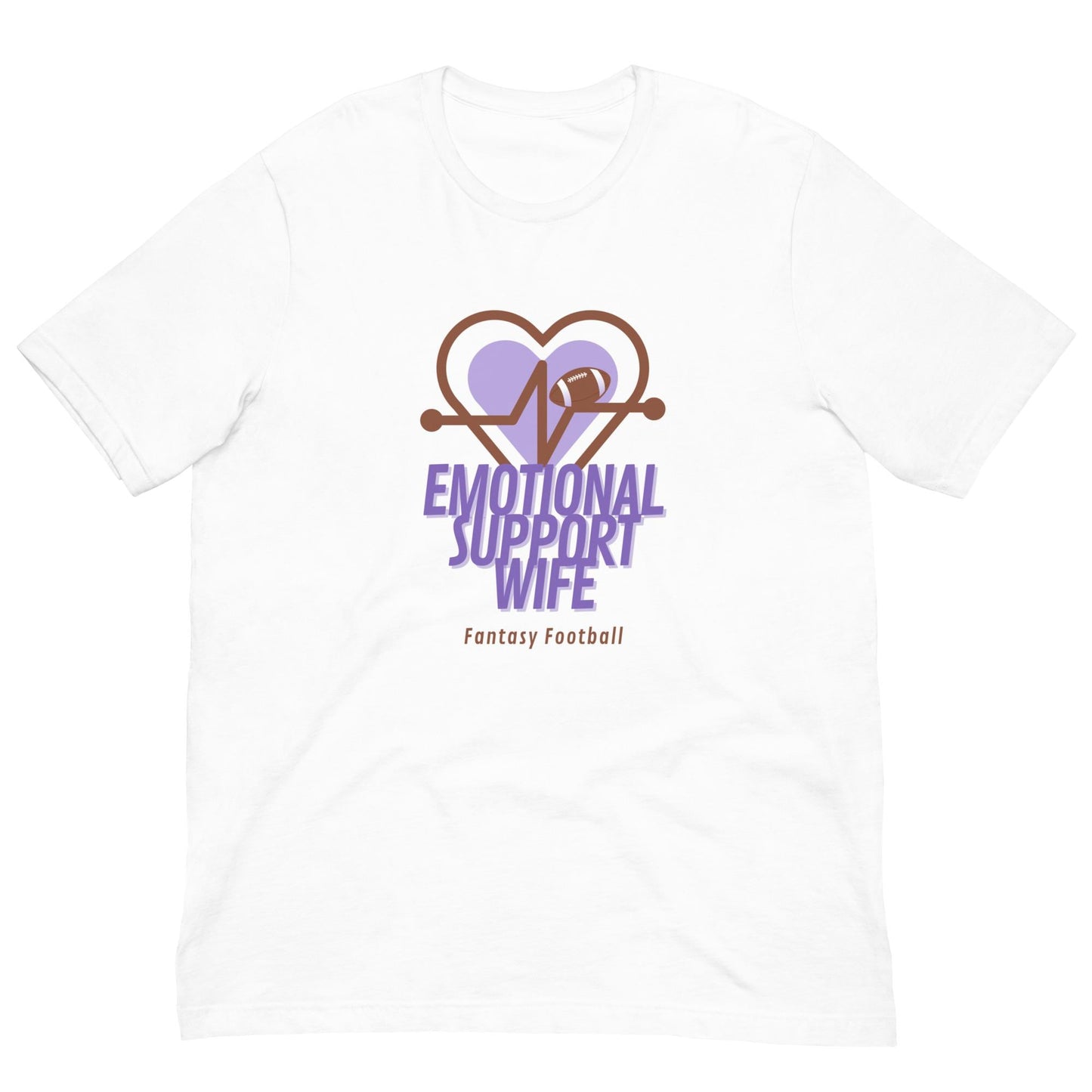 Fantasy Football Emotional Support Wife Unisex T-shirt