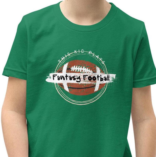 This Kid Plays Fantasy Football Youth Short Sleeve T-Shirt