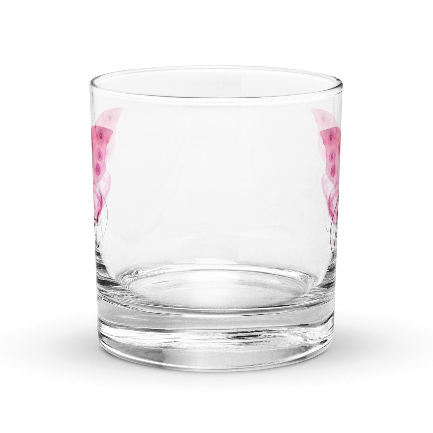 Best Mom - Butterfly Birthday, Mothers Day Rocks Cocktail Drinking Glass Tumbler