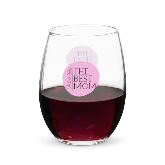 Best Mom - Mothers Day, Birthday Stemless Wine Cocktail Drinking Glass
