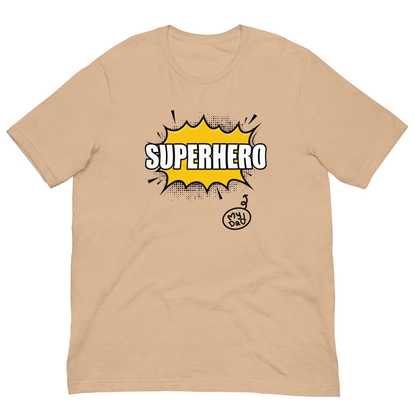 SUPERHERO Fathers Day, Dad Birthday Gift Retro Mid Century Comics Style Unisex T-shirt