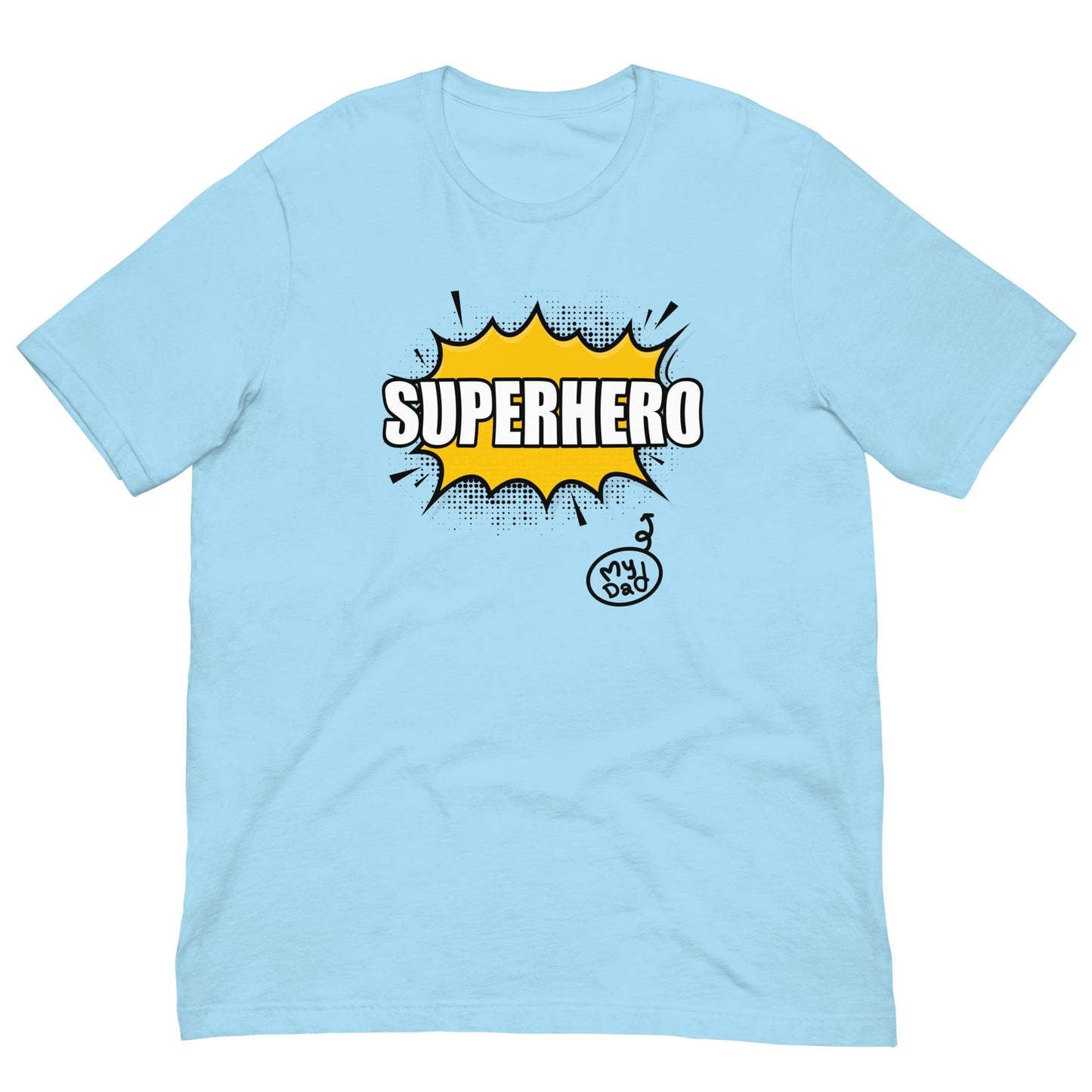 SUPERHERO Fathers Day, Dad Birthday Gift Retro Mid Century Comics Style Unisex T-shirt