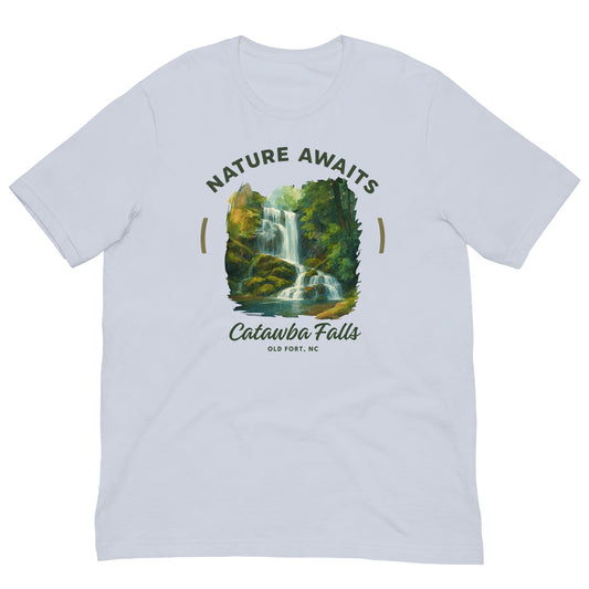 Catawba Falls, NC Hiking Waterfalls DTG Unisex T-shirt